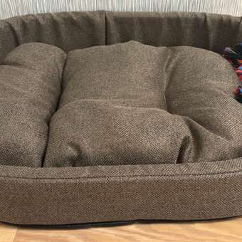 Лежанка для животных Homepet Krona Жаккард диванчик 64*50*18см Espresso: отзыв пользователя. Зоомагазин Зоозавр