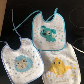 Нагрудник Canpol Babies текстиль 3 шт.: отзыв пользователя Детский Мир