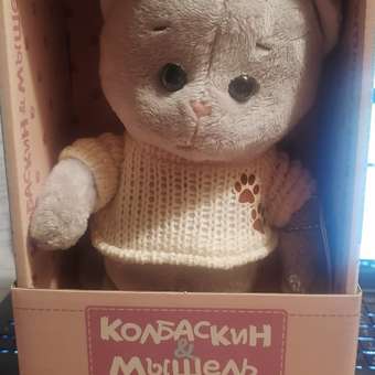 Игрушка мягкая Колбаскин и Мышель котик Колбаскин&Мышель 20 см: отзыв пользователя Детский Мир