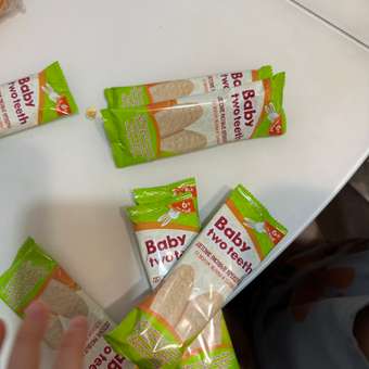 Печенье рисовое Baby two teeth со вкусом яблока и тыквы: отзыв пользователя Детский Мир