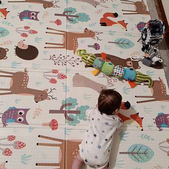 Детский складной WellMat Автомобиль в городе 150 x 200 см: отзыв пользователя Детский Мир