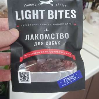 Лакомство для собак LIGHT BITES 55г утиные стрипсы: отзыв пользователя. Зоомагазин Зоозавр