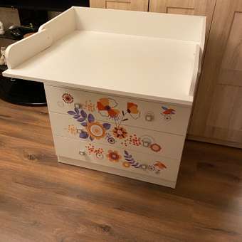 Комод Polini kids Simple 1580 Прогулка Белый: отзыв пользователя Детский Мир
