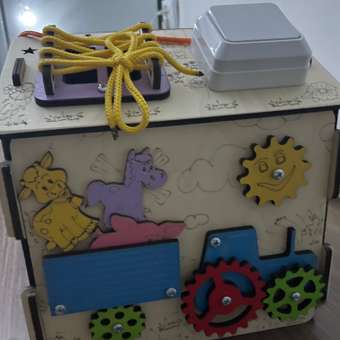 Игрушка Деревянный Дом бизиборд: отзыв пользователя Детский Мир