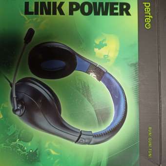 Игровая гарнитура Perfeo LINK POWER черная с синим 2.0 м разъем 2 3.5 мм 3 pin и переходник: отзыв пользователя Детский Мир