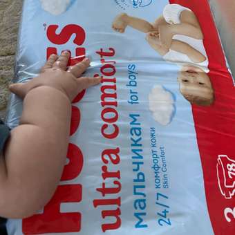 Подгузники Huggies Ultra Comfort для мальчиков 3 (5-9 кг) 78 шт.: отзыв пользователя Детский Мир