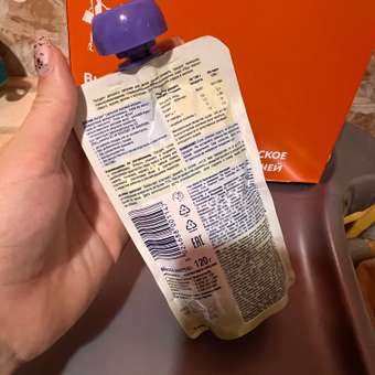 Пюре Fleur Alpine Органик манго-персик-яблоко-йогурт с 6 мес 120 г: отзыв пользователя Детский Мир