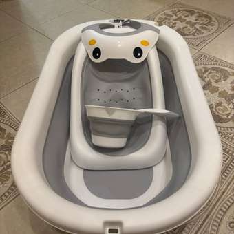 Ванночка Tomix BathKit складная серый: отзыв пользователя Детский Мир