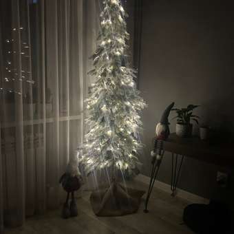 Ель Белоснежка Поезд Ёлок литая заснеженная на высокой ножке 180см.: отзыв пользователя Детский Мир