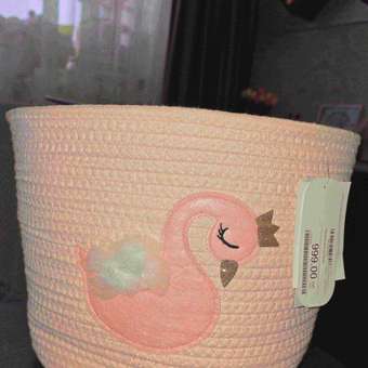 Корзина для хранения FUTURINO Home Лебедь: отзыв пользователя Детский Мир