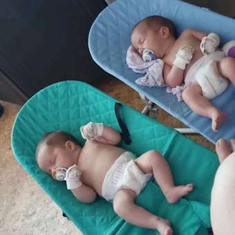 Шезлонг Mamagoods голубой: отзыв пользователя Детский Мир