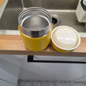 Термос Арктика с широким горлом для еды 411-280 желтый: отзыв пользователя Детский Мир