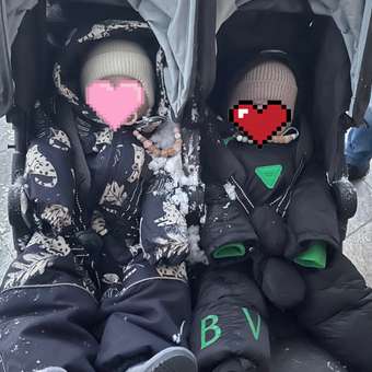 Коляска прогулочная для двойни Valco baby Slim Twin / Charcoal серый: отзыв пользователя Детский Мир