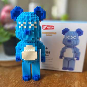 Конструктор Yofun Медведь синий 568 дет.: отзыв пользователя Детский Мир