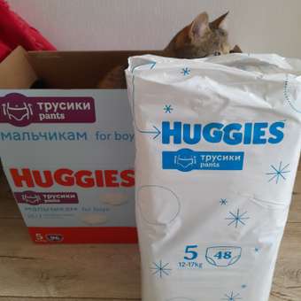 Трусики Huggies Ultra Comfort для мальчиков 5 (12-17 кг) 96 шт.: отзыв пользователя ДетМир