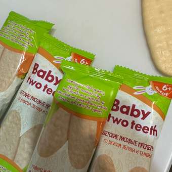 Печенье рисовое Baby two teeth со вкусом яблока и тыквы: отзыв пользователя Детский Мир