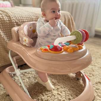 Ходунки Happy Baby Темно-розовый: отзыв пользователя Детский Мир