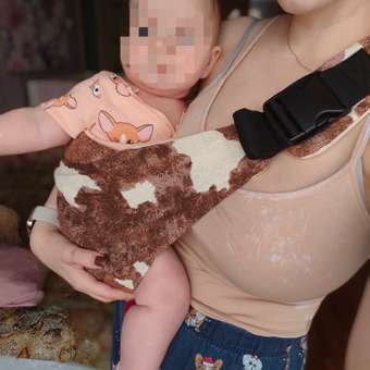 Переноска для новорожденных Timikbaby слинг принт корова: отзыв пользователя Детский Мир