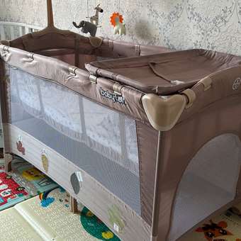 Манеж кровать Babyton Dreamy Brown коричневый: отзыв пользователя Детский Мир