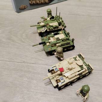 Конструктор BAZUMI Набор танков 8 шт 1354 дет.: отзыв пользователя Детский Мир