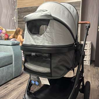 Коляска 2в1 Babyton Sandy Grey серый: отзыв пользователя ДетМир