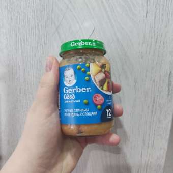 Пюре Gerber свинина-говядина-овощи 190г с 12месяцев: отзыв пользователя ДетМир