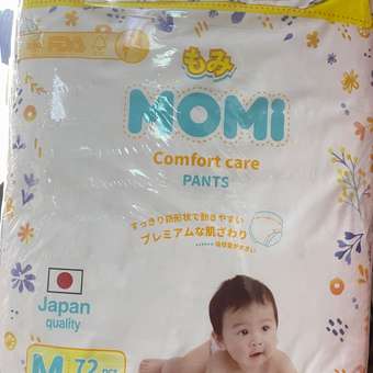 Трусики Momi Comfort Care M (6-11 кг) 72 шт.: отзыв пользователя Детский Мир