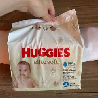 Влажные салфетки Huggies Elite Soft 168 шт.: отзыв пользователя ДетМир