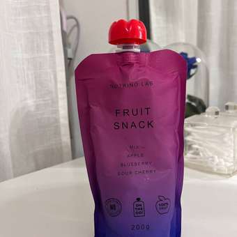 Пюре Nutrino Lab Яблоко-Черника-Вишня с 3 лет 200 г: отзыв пользователя Детский Мир