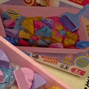 Кинетический песок TrendToys 1.5 кг (бежевый, голубой, розовый): отзыв пользователя Детский Мир