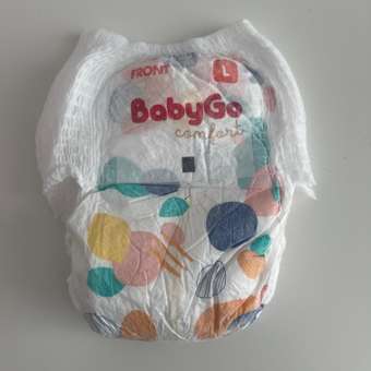 Трусики BabyGo Comfort L (9-14 кг) 44 шт.: отзыв пользователя ДетМир