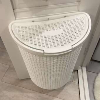Корзина для белья 45л Econova ECO STYLE 460х265х610мм 45л белый: отзыв пользователя Детский Мир