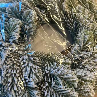 Венок новогодний хвойный Золотая сказка из елки искусственной литой 40 см: отзыв пользователя Детский Мир