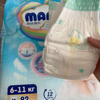 Подгузники MANU M (6-11 кг) 82 шт.: отзыв пользователя Детский Мир