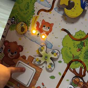 Игрушка MyKiddyQuest бизиборд Лесные Друзья: отзыв пользователя Детский Мир