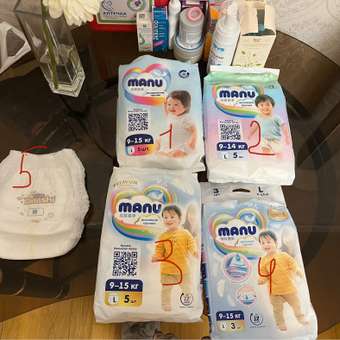 Трусики MANU Микс L (9-14 кг) 20 шт.: отзыв пользователя ДетМир