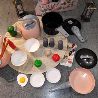 Игрушка TrendToys посуда, продукты, чайник 32 предм.: отзыв пользователя Детский Мир
