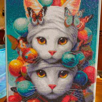 Алмазная мозаика Art on Canvas Белые кошечки в ассортименте: отзыв пользователя Детский Мир