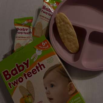 Печенье рисовое Baby two teeth со вкусом яблока и тыквы: отзыв пользователя Детский Мир