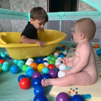 Манеж игровой BabyCare RANCHO 180*150 дымчатая мята: отзыв пользователя Детский Мир