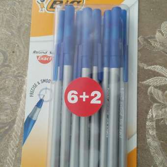 Ручка шариковая BIC 8 шт.: отзыв пользователя ДетМир