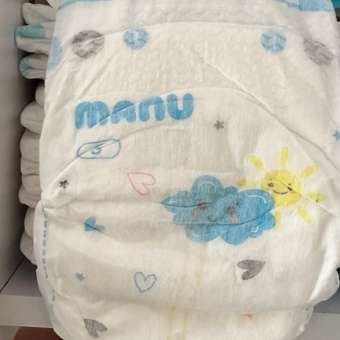 Подгузники MANU S (4-8 кг) 84 шт.: отзыв пользователя ДетМир