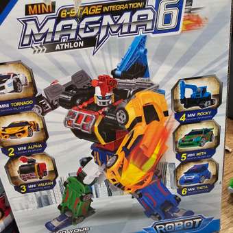 Фигурка BalaToys Трансформер робот Магма 6 в 1: отзыв пользователя Детский Мир