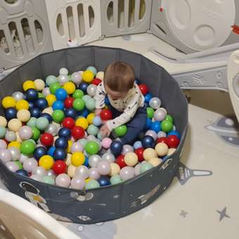 Сухой бассейн для шариков UNIX Kids Space 100 blue без шариков: отзыв пользователя Детский Мир