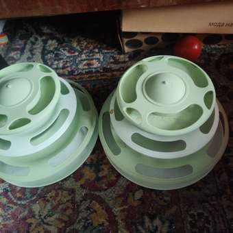 Игрушка для кошек Barbaks Пирамидка с пером и шариками: отзыв пользователя. Зоомагазин Зоозавр