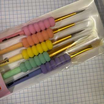 Кисть Brauberg 5 шт. (коза, пони, щетина): отзыв пользователя Детский Мир