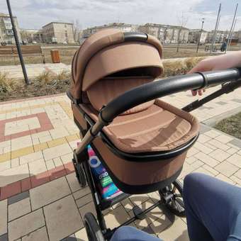 Коляска 3в1 MOWbaby AMBER коричневый: отзыв пользователя Детский Мир