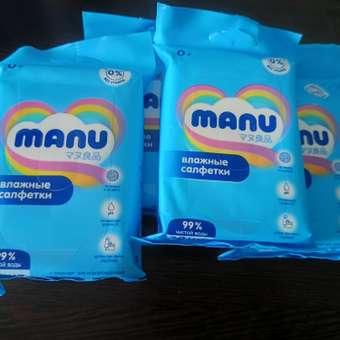 Влажные салфетки MANU 20 шт.: отзыв пользователя ДетМир