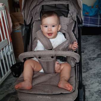 Коляска прогулочная Amarobaby Voyager коричневый: отзыв пользователя Детский Мир