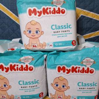 Трусики MyKiddo Classic XL (12-20 кг) 102 шт.: отзыв пользователя Детский Мир